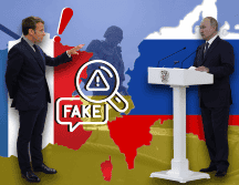 Francia acusa a Rusia de una campaña de desinformación contra Ucrania y sus aliados. ARCHIVO/EFE/S. Mahe/EFE/M.Klimentyev/EFE/R. Pilipey/CANVA.