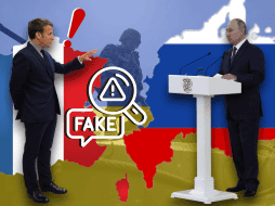 Francia acusa a Rusia de una campaña de desinformación contra Ucrania y sus aliados. ARCHIVO/EFE/S. Mahe/EFE/M.Klimentyev/EFE/R. Pilipey/CANVA.