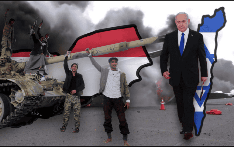 Líder hutí dice que continuarán los ataques contra Israel a pesar de la tregua con Estados Unidos/EFE/Houthi Yemen News Agency/EFE/Y. Arhab/AFP/M. Ngan/CANVA.