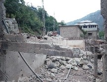 Vista de los daños tras los ataques con misiles de la India. EFE