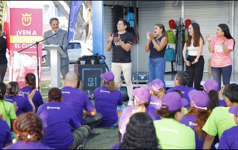 Las y los vecinos de la colonia Parque Real, en Zapopan, ya cuentan con un nuevo espacio para ejercitarse y convivir. ESPECIAL/Gobierno de Zapopan