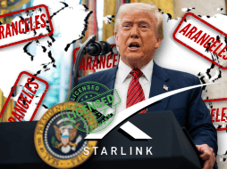 Estados Unidos presiona a países que soportan aranceles a que aprueben licencias para Starlink. EFE/S. Corum/CANVA.