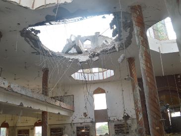 Vista del lugar de un ataque con misiles indios cerca de Bahawalpur, provincia de Punjab, Pakistán, el 7 de mayo de 2025. EFE/EPA/F. KAREEM