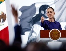La presidenta de México, Claudia Sheinbaum, participa este miércoles durante su conferencia de prensa en Palacio Nacional de la Ciudad de México. EFE/ S. Gutiérrez.