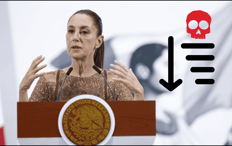 En el informe del gabinete de seguridad, Sheinbaum destacó el trabajo de seguridad d las autoridades pertinentes. EFE / S. Gutiérrez