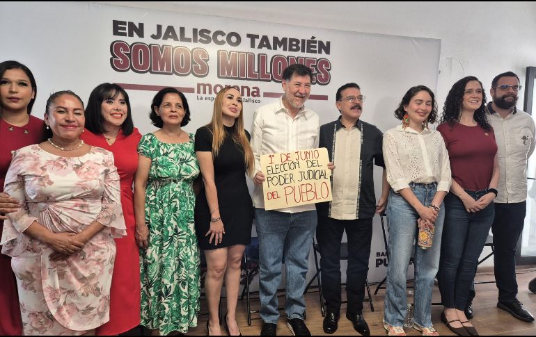 Noroña también aseguró que Morena y aliados van a gobernar Jalisco. ESPECIAL