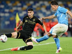 En el último suspiro del encuentro fue cuando apareció Johan Vásquez para silenciar el Estadio Diego Armando Maradona con el gol del empate. AFP/ C. HERMANN.