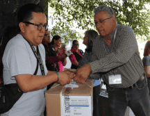 Todo el material fue trasladado bajo resguardo de la Guardia Nacional desde la XV Zona Militar hasta las instalaciones del consejo distrital. ESPECIAL