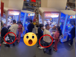 Al notar que su acto estaba siendo grabado, los adultos mostraron una expresión de sorpresa. ESPECIAL