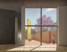 La intervención establece un diálogo reflexivo con la obra de Mathias Goeritz. CORTESÍA