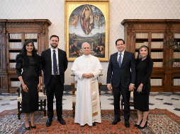 La delegación de JD Vance era la primera en una serie de reuniones privadas programadas por el Papa León XIV con personas que acudieron a Roma para su primera misa como pontífice. EFE / ESPECIAL, Vatican News
