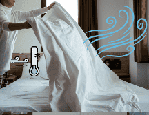 Dormir bien en verano es posible, y empieza con las sábanas adecuadas.  CANVA