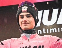 Este martes 20 de mayo, Isaac del Toro defendió con éxito su liderato al concluir la décima etapa, una contrarreloj individual ganada por el neerlandés Daan Hoole. EFE/ L. ZENNARO