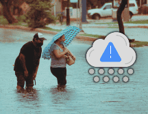 Las lluvias fuertes a puntuales intensas podrían generar encharcamientos, inundaciones y deslaves. EFE / ARCHIVO