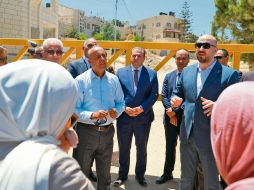 Había diplomáticos de 27 países en la delegación atacada por el Ejército israelí. EFE