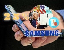 Samsung podría ser incluido en el arancel a fabricantes de teléfonos inteligentes que anunció Trump el día de hoy. EFE / ARCHIVO