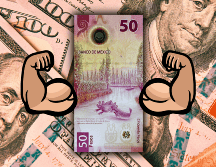 La apreciación del peso fue consecuencia del debilitamiento generalizado del dólar estadounidense que cayó 1.72% en la semana. ESPECIAL / CANVA