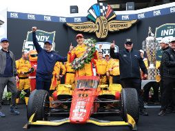 Palou se inscribió como nuevo rey de Indianápolis. AFP/ J. Casterline.