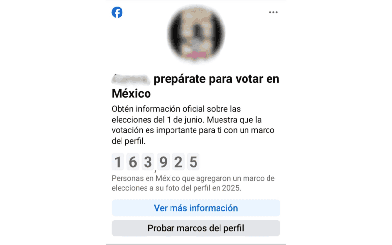 En el mensaje se puede apreciar un conteo con las personas que se suman a usar el marco para su foto de perfil. ESPECIAL