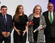 Federico Castillo Blanco, secretario general de la UIM; Karla Planter, rectora general de la UdeG, y Leonor Rodríguez, vicesecretaria general de Asuntos Económicos de la UIM. EL INFORMADOR/H. Figueroa