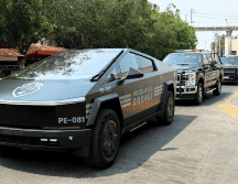 Las Cybertruck, señaló, forman parte de la adquisición de alrededor de 700 vehículos que serán comprados para equipar a la Policía Estatal y las policías municipales. ESPECIAL/Secretaría de Seguridad del Estado