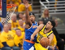 Tyrese Haliburton confirmó con su actuación de anoche que es el alma de los Pacers, que se colocan a un triunfo de volver a las finales de la NBA después de 25 años. AP/M. Conroy
