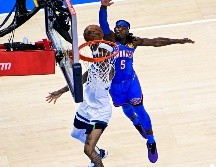 Los Oklahoma City Thunder son el primer equipo en conseguir el pase las Finales NBA. EFE/ G. LEONG.