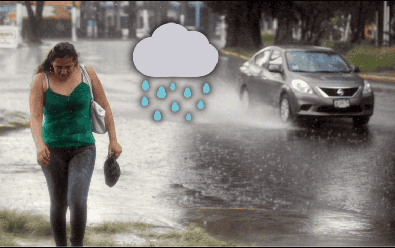 Las lluvias puntuales fuertes a intensas podrían generar encharcamientos, inundaciones y deslaves. EL INFORMADOR / ARCHIVO