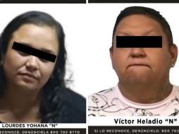 Lourdes Yohana “N” y Víctor Heladio “N” permanecerán en prisión preventiva hasta que se celebre su audiencia inicial. FISCALÍA