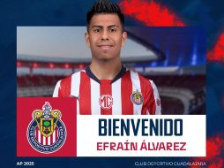 Chivas hizo oficial el fichaje de Efraín Álvarez de cara al Torneo Apertura 2025. X/ @Chivas