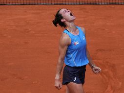 Lois Boisson reacciona después de la victoria más importante de su carrera. AP/C. Ena