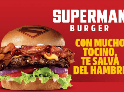 Carl’s Jr lanza la hamburguesa de SUPERMAN. ESPECIAL/CARLSJR