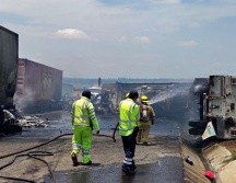 La circulación fue cerrada por varias horas debido a la gravedad del accidente. ESPECIAL