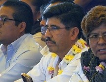 Fotografía del 28 de mayo de 2025 del abogado mixteco y actual coordinador general de Derechos Indígenas del Instituto Nacional de los Pueblos Indígenas (INPI), Hugo Aguilar Ortiz, durante un acto protocolario en Oaxaca. EFE/J. Mendez