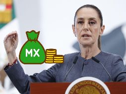 Sheinbaum también, mostró declaraciones del Wall Street Journal en el área de negocios, que habla cómo México está a punto de beneficiarse del nearshoring. EFE / M. GUZMÁN