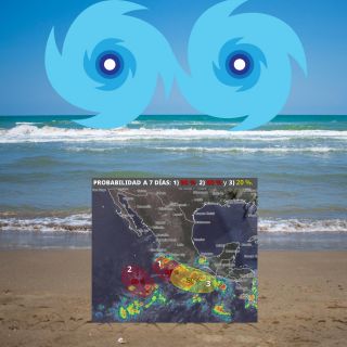 El efecto Fujiwhara podría ocurrir en el Pacífico, ¿afectaría a México?