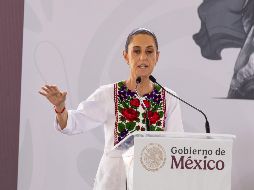 La Presidenta Claudia Sheinbaum hizo un llamado a la paz y a la no violencia. SUN / H. SALVADOR