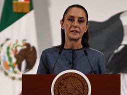 Claudia Sheinbaum, en su conferencia de este lunes 9 de junio de 2025 en Palacio Nacional. SUN/B. Fregoso