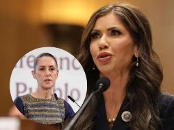 Noem hizo estas declaraciones en un evento del presidente Donald Trump en la Oficina Oval. EFE / ARCHIVO / SUN / D. SIMÓN