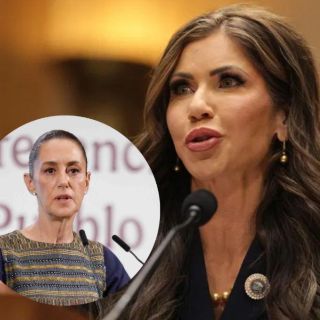 Kristi Noem señala a Sheinbaum de "alentar" las protestas en Los Ángeles