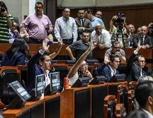 A favor, fueron 27 votos de las bancadas de Movimiento Ciudadano, Morena, Hagamos, Futuro, Partido Verde y PT. EL INFORMADOR/A.NAVARRO