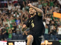 Raúl Jiménez hizo el segundo gol de México en la victoria 3-2 sobre República Dominicana. IMAGO7/E. Espinosa