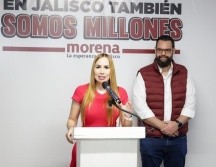 Erika Pérez aseguró que desde Morena Jalisco seguirán siendo oposición, señalando sus excesos y su incongruencia. CORTESÍA.