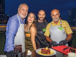 Guillermo Carrillo, Paulina Carrillo, Bernardo Pavón y Miguel Pavón. GENTE BIEN JALISCO / A. Rodríguez