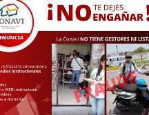 El mensaje fraudulento ofrece dos supuestas modalidades para obtener el apoyo económico, una de 35 mil pesos y otra de 90 mil pesos. X/ @Conavi_mx