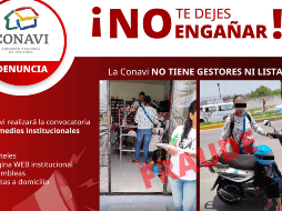 El mensaje fraudulento ofrece dos supuestas modalidades para obtener el apoyo económico, una de 35 mil pesos y otra de 90 mil pesos. X/ @Conavi_mx
