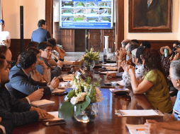 Autoridades estatales se reunieron con integrantes del colectivo Pueblos en la Defensa del Lago de Chapala. CORTESÍA
