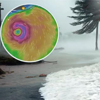 En esta zona tocó tierra "Erick" como huracán categoría 3