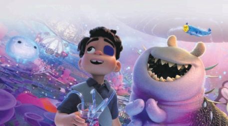 Tras lograr ser abducido, “Elio” se encuentra con el “Comuniverso”, un universo repleto de criaturas diversas y amables. CORTESÍA