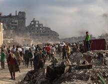 La invasión a la Franja de Gaza ha dejado 56 mil palestinos muertos. EFE/H. Imad